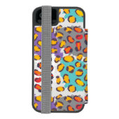 Dierpatroon van wilde dieren incipio iPhone portemonnee hoesje (Agenda Achterkant)