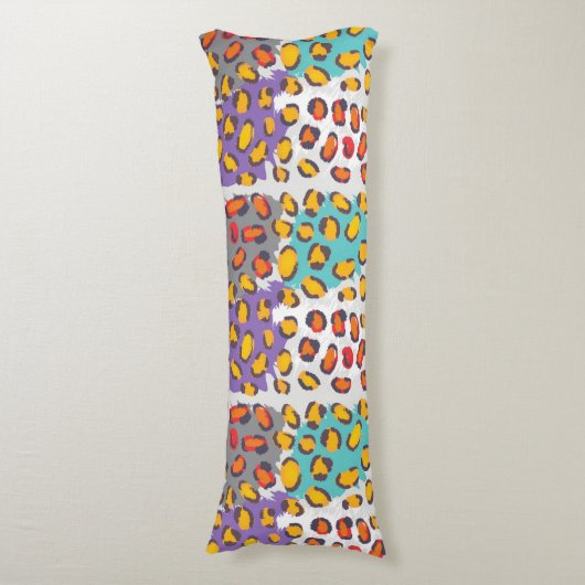 Dierpatroon van wilde dieren lichaamskussen (Voorkant Verticaal)