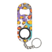 Dierpatroon van wilde dieren mini flessenopener (Achterkant)