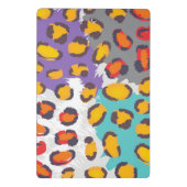 Dierpatroon van wilde dieren mini klembord (Achterkant)