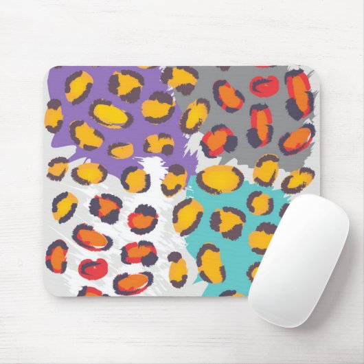 Dierpatroon van wilde dieren muismat (Met muis)