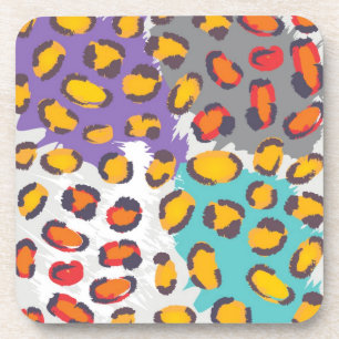 Dierpatroon van wilde dieren onderzetter