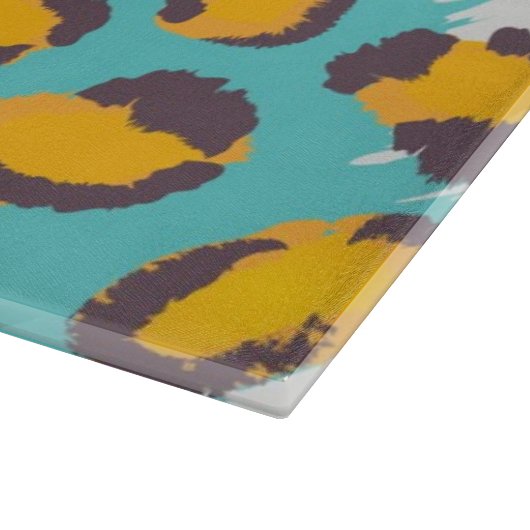 Dierpatroon van wilde dieren snijplank (Hoek)