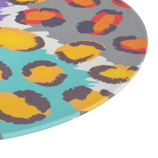 Dierpatroon van wilde dieren snijplank (Hoek)