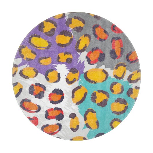 Dierpatroon van wilde dieren snijplank (Voorkant)