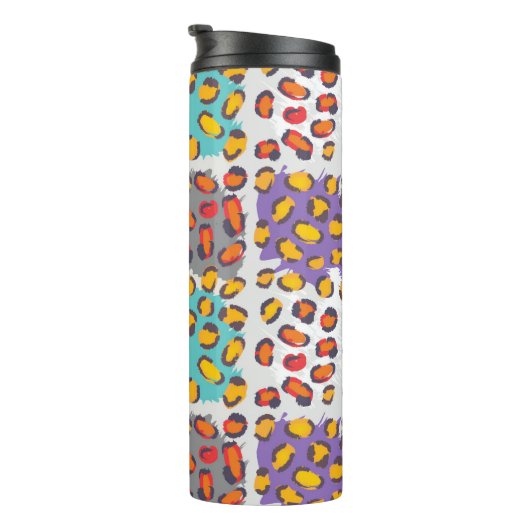 Dierpatroon van wilde dieren thermosbeker (Geroteerd rechts)