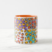 Dierpatroon van wilde dieren tweekleurige koffiemok (Center)