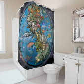 Dierplanten Douchegordijn (In situ)