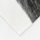 Dierportret van zwart en wit beer fleece deken (Hoek)