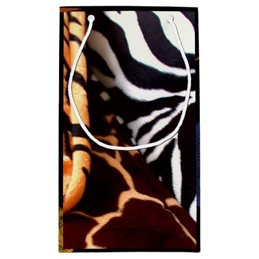 Dierprint cadeautasjes klein cadeauzakje (Achterkant)