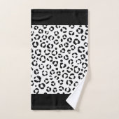 Dierprint in zwart-wit bad handdoek (Handdoek)