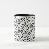 Dierprint in zwart-wit mok (Midden)