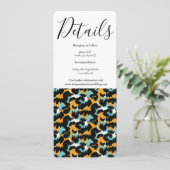 Dierprint Kattenbruiloft Kaart (Staand voorkant)