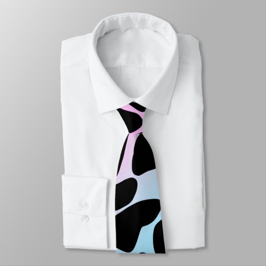 Dierprint Koeienvlekken Multi Kleur Heren Das (Gebonden)
