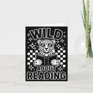 Dierprint lees een boek karakter kinderen dol op kaart