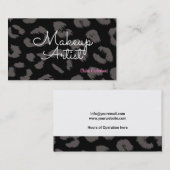 Dierprint Make-up Artiest Visitekaartje (Voorkant / Achterkant)