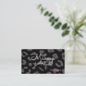 Dierprint Make-up Artiest Visitekaartje (Staand voorkant)