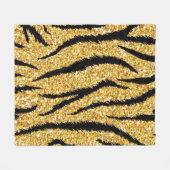Dierprint patroon fleece deken (Voorkant (Horizontaal))