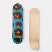 Dierprint patroon persoonlijk skateboard (Voorkant)