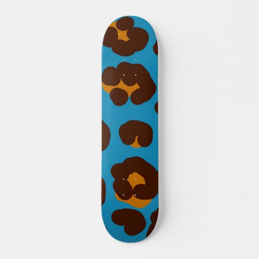 Dierprint patroon persoonlijk skateboard (Voorkant)