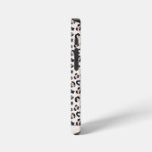 Dierprint roze monogram iPhone hoesje (Linkerkant)