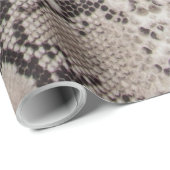 Dierprint Snakenleur Taupe Cadeaupapier (Rol Hoek)