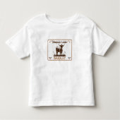 Dierprint Veestampede Bruin Kinder Shirts (Voorkant)