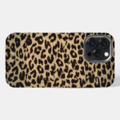 Dierprint vintage textuur van luipaard iPhone hoesje (Achterkant horizontaal)