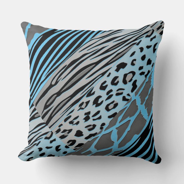   Dierprint zebra streep kussen (Voorkant)