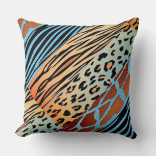 Dierprint zebra streep kussen