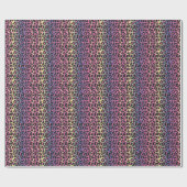 Dierprintpatroon met regenboogluipaard cadeaupapier (Vlak)