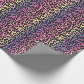 Dierprintpatroon met regenboogluipaard cadeaupapier (Hoek)