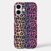 Dierprintpatroon met regenboogluipaard Case-Mate iPhone case (Achterkant)