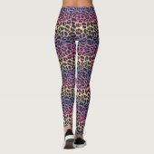 Dierprintpatroon met regenboogluipaard leggings (Achterkant)
