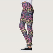 Dierprintpatroon met regenboogluipaard leggings (Links)