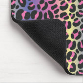 Dierprintpatroon met regenboogluipaard muismat (Hoek)