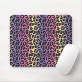 Dierprintpatroon met regenboogluipaard muismat (Met muis)