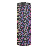 Dierprintpatroon met regenboogluipaard thermosbeker (Achterkant)