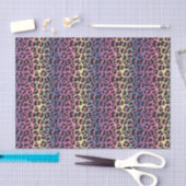 Dierprintpatroon met regenboogluipaard tissuepapier (Craft)
