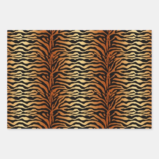 Dierproppen, tijger, Giraffe en Cheetah  Inpakpapier Vel (Voorkant)