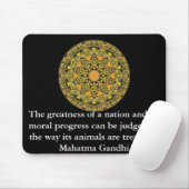 dierrechtenquote - Mahatma Gandhi Muismat (Met muis)