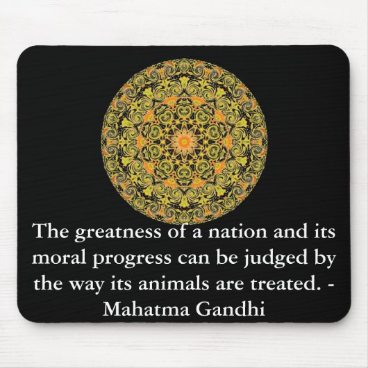 dierrechtenquote - Mahatma Gandhi Muismat (Voorkant)