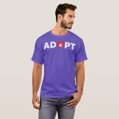 Dierredding Adoptie grappig T-shirt (Voorkant volledig)