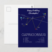 Dierriemconstellatie Steenbok Briefkaart (Voorkant / Achterkant)