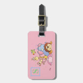 Dierroze Bagagelabel met Initiaal (Voorkant verticaal)