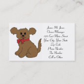 Dierschapsdieren Visitekaartje (Achterkant)