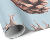 dierschets schema met hertendenpijnbomen en twi cadeaupapier (Rol Hoek)