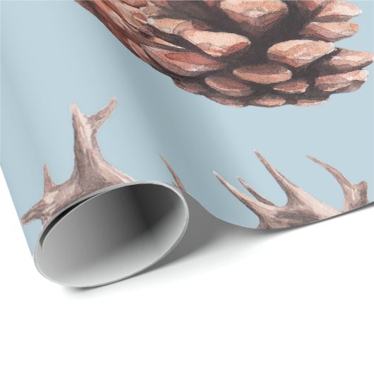 dierschets schema met hertendenpijnbomen en twi cadeaupapier (Rol Hoek)