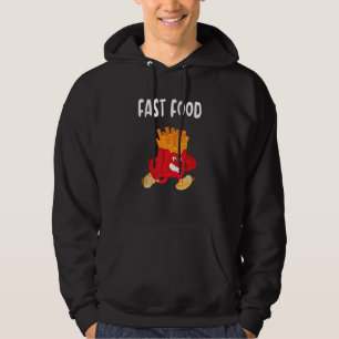 Diersen gebruiken Fast Food Fries Fast Food Hoodie