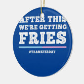 Diersen op dag van overdracht onvruchtbaarheid en  keramisch ornament (Links)